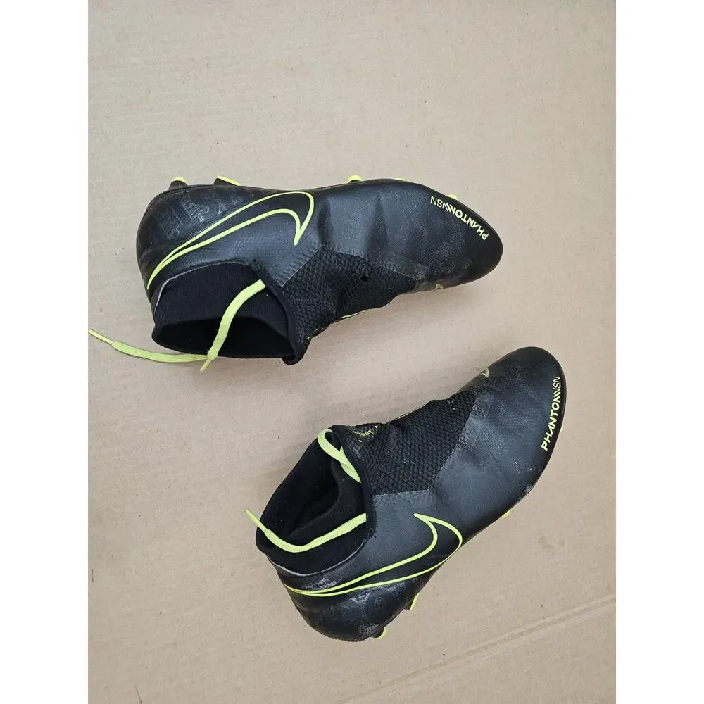 Nike Phantom Academy Artificial Grass Mens 8 Black Volt Soccer Cleats AO3258-007